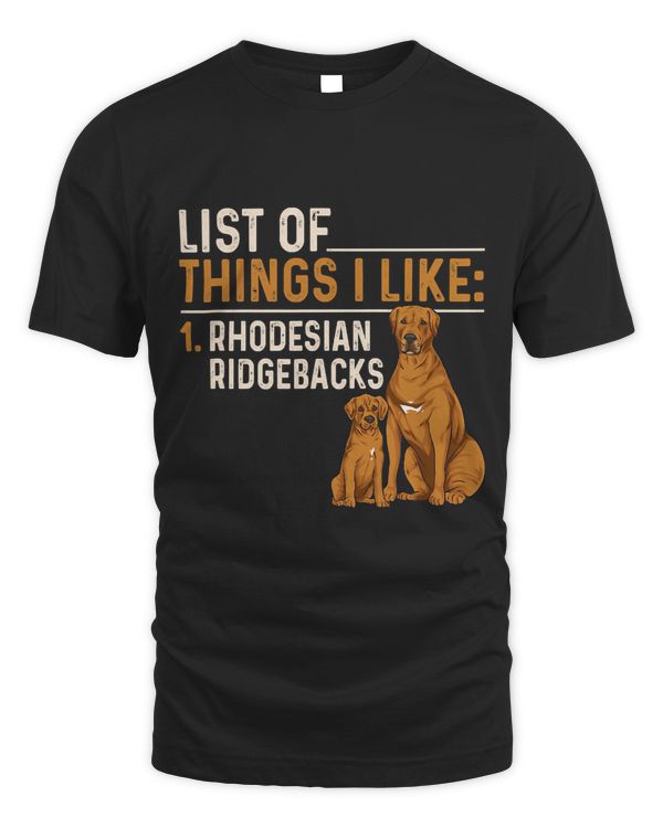 Rhodesian Ridgeback List Of Things I Like Ridgeback Dog 12