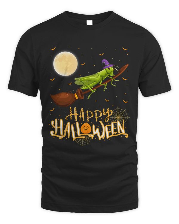 Funny Grasshopper Ride Witch Shotgun Grasshopper Halloween 276