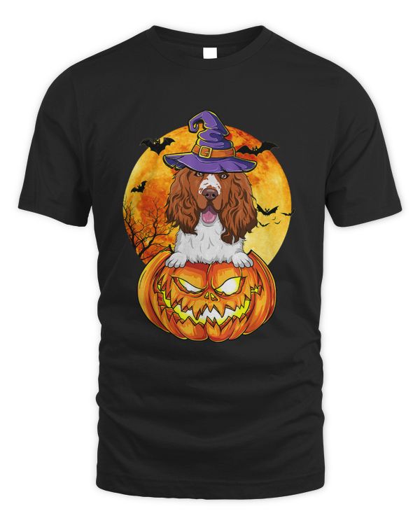 English Setter Witch Pumpkin Halloween Dog Lover Funny 29