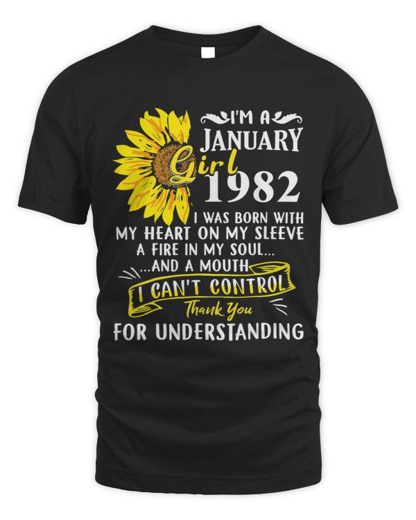 Im A January Girl 1982 Sunflower 40th