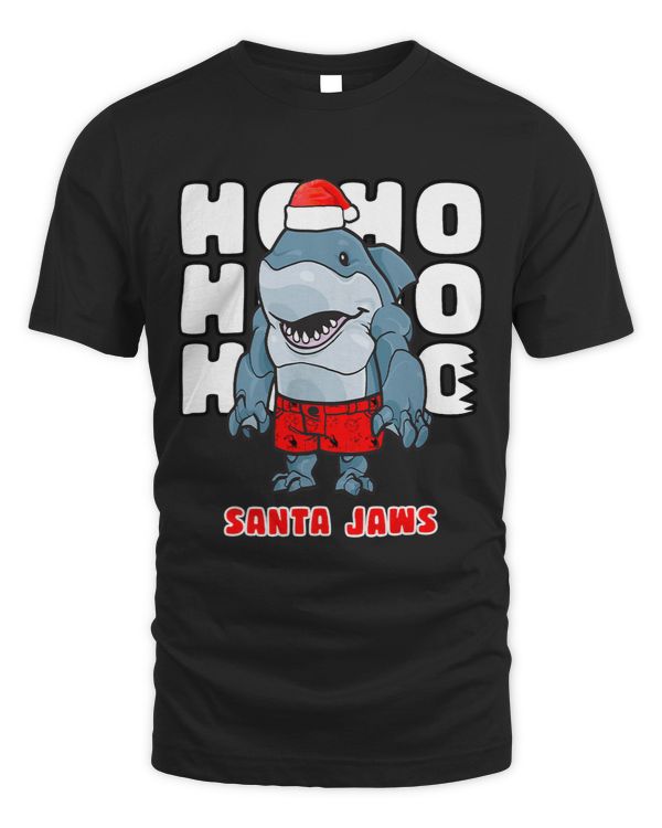 Santa Jaws Shark Funny Christmas Shirts Christmas Hawaiian 71