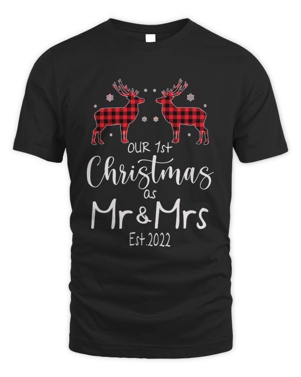 Couple Wife Husband Our First Christmas As Mr & Mrs 2022 343