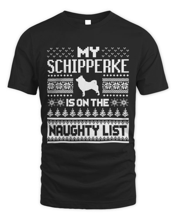 Schipperke On Naughty List Dog Ugly Christmas