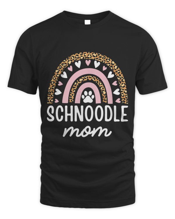 Schnoodle Mom Mama Rainbow Leopard Mothers Day Schnoodle Mom 109