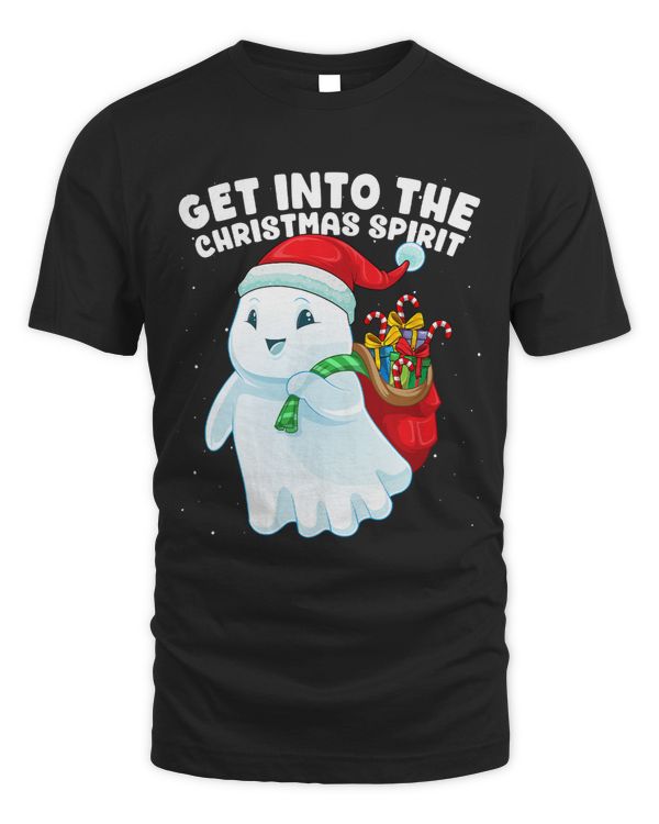 Get Into The Christmas Spirit Christmas Ghost Santa Claus