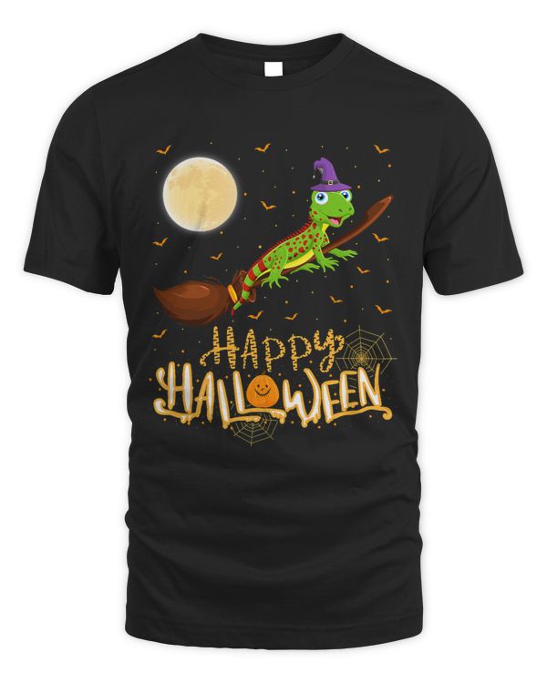 Funny Lizard Ride Witch Shotgun Lizard Halloween 280
