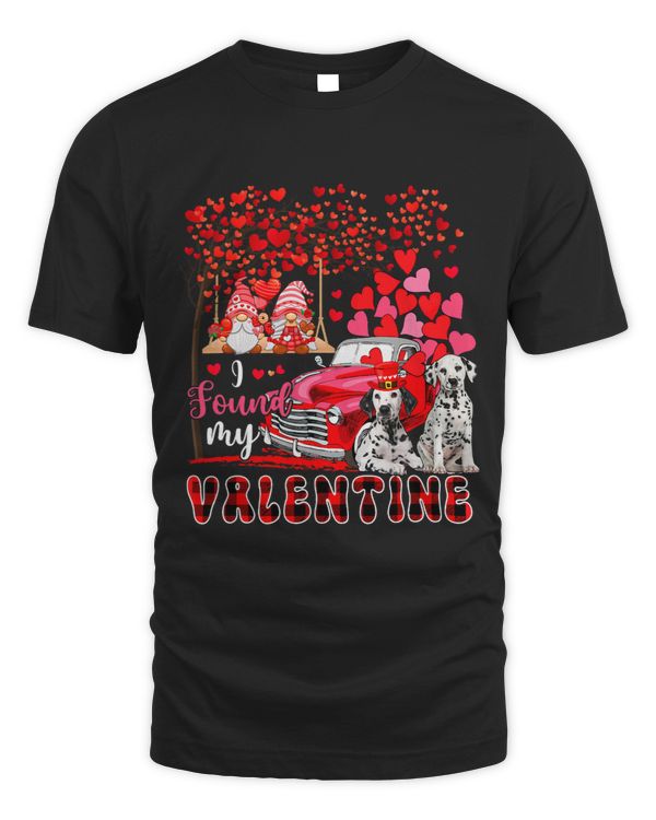 I Found Valentine Two Cute Dalmatians Couple Gnomes Pickup