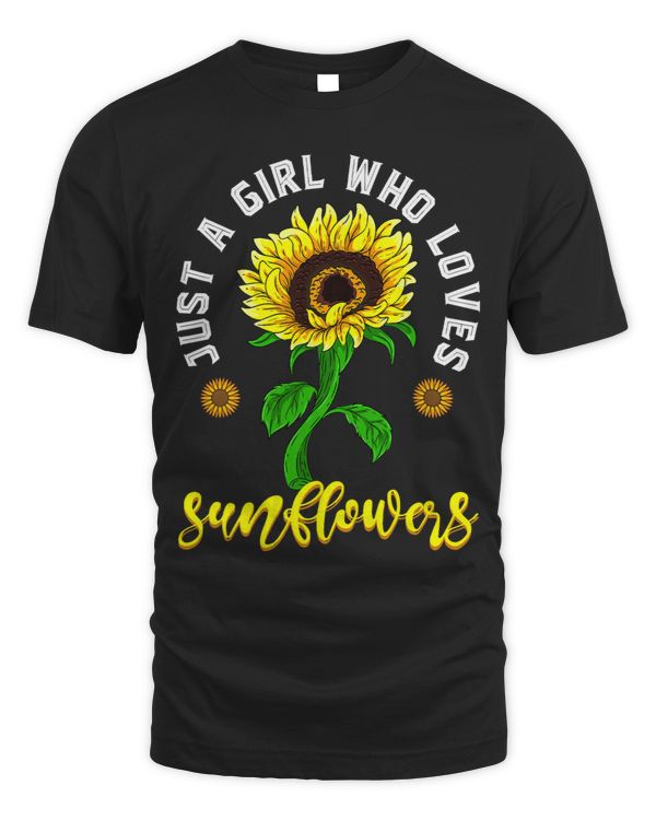 Yellow Flower Lover Women Just A Girl Who Loves Sunflowers 163