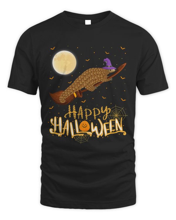Funny Pangolin Ride Witch Shotgun Pangolin Halloween 260