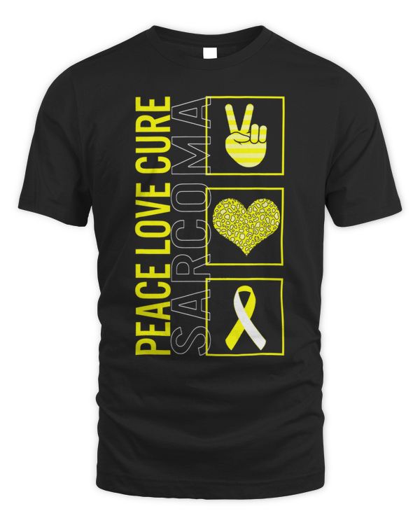 Peace Love Cure Sarcoma Bone Cancer Awareness Just An Ordina