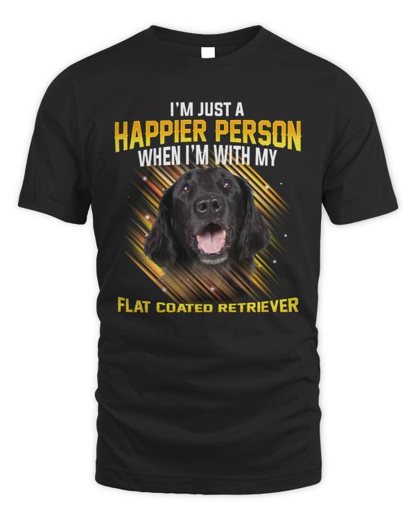 Dog Flat Coated Retriever Im Just a Happier Person puppy paw