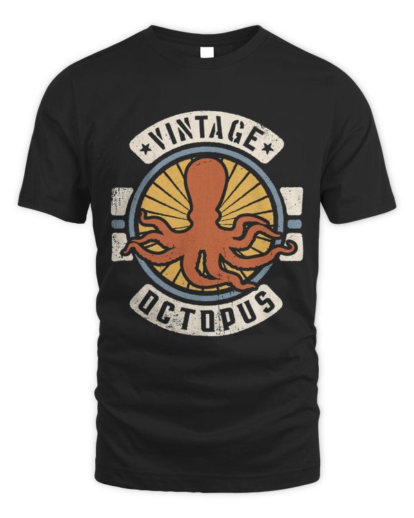 Octopus Vintage Classic Retro 60s 70s Animal Lover