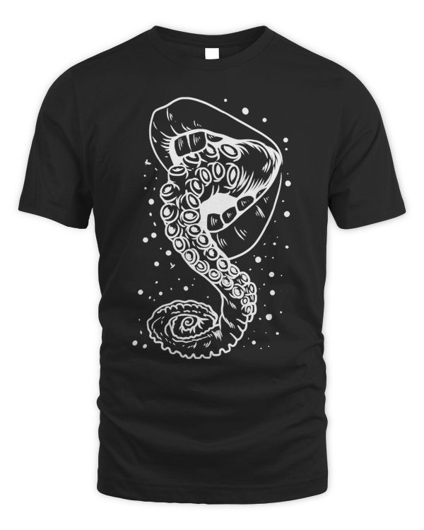 Gothic Mouth Tentacle Tongue Octopus Arm Emo Punk Grunge739