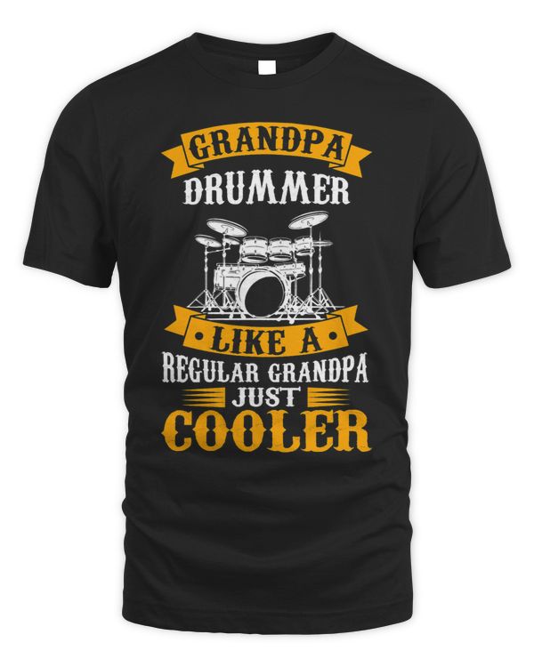 Mens Drummer Grandpa Drumming Rock Roll