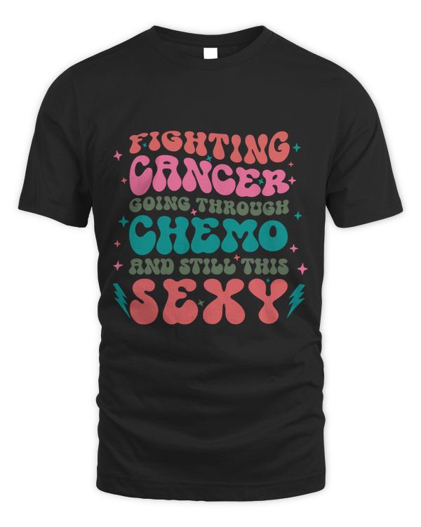 Fighting Cancer Going Through Chemo Cancer Awareness Retro 413