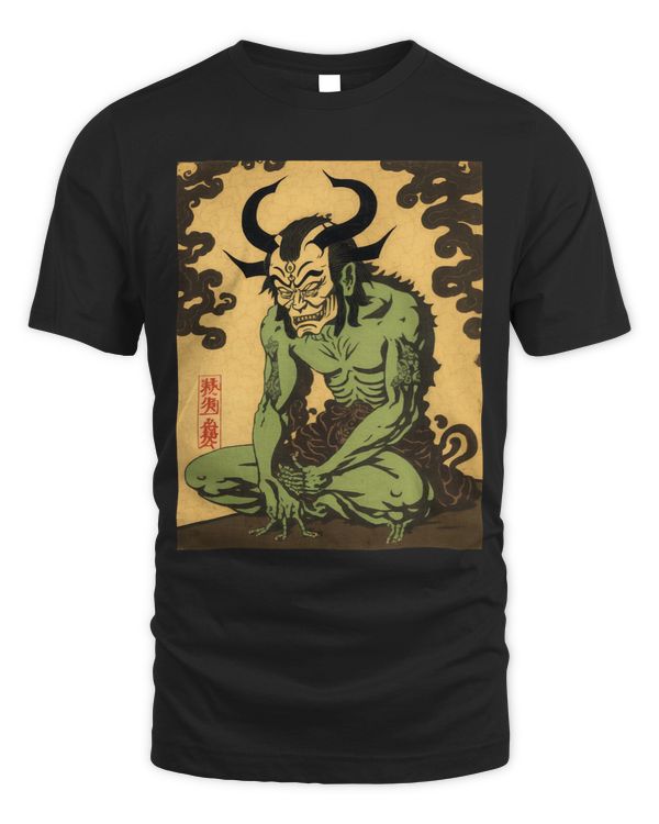Japanese Art Ukiyoe Anime Manga Style Japanese Demon Oni
