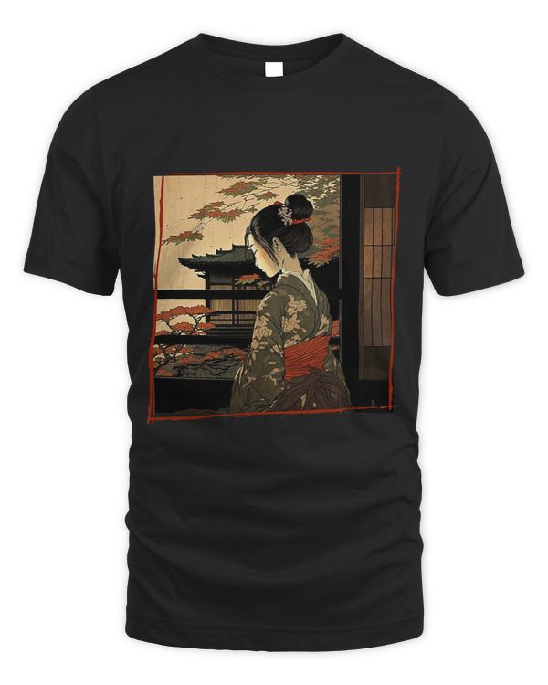 Japanese Art Ukiyoe Anime Manga Style Japanese Lofi Girl 1