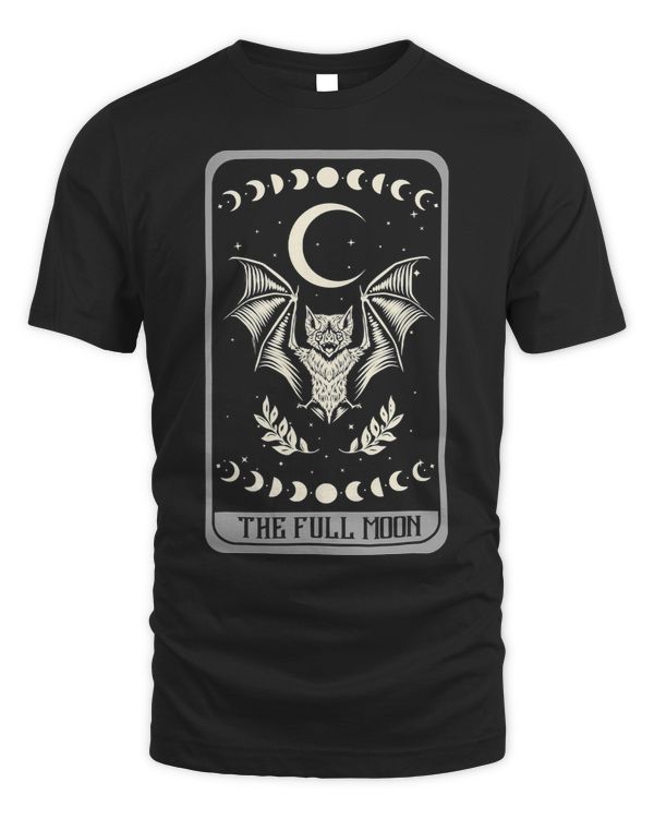 The Full Moon Tarot Card Moon Phases Bat Fortune Teller 451