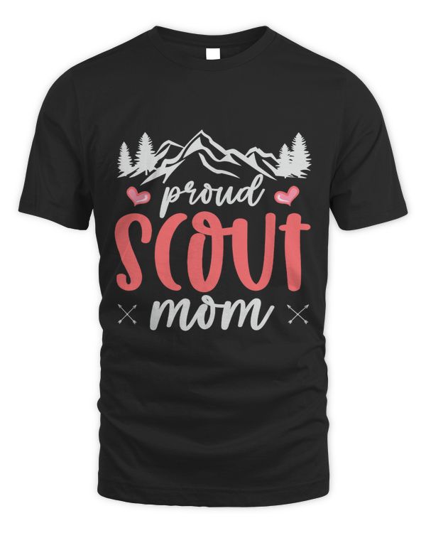 Proud Scout Mom Camping Adventure Outdoor Wildlife Scout