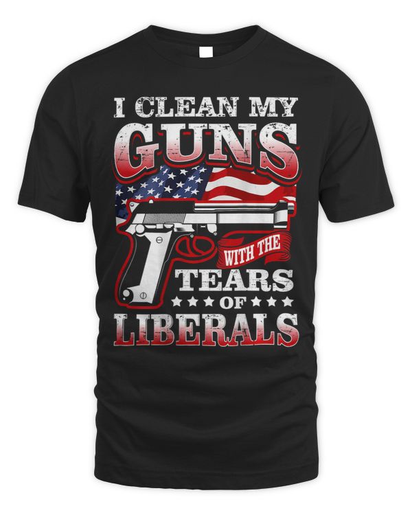 I CLEAN MY GUNS Funny Flag 2ND Amendment Gun Rights Backside