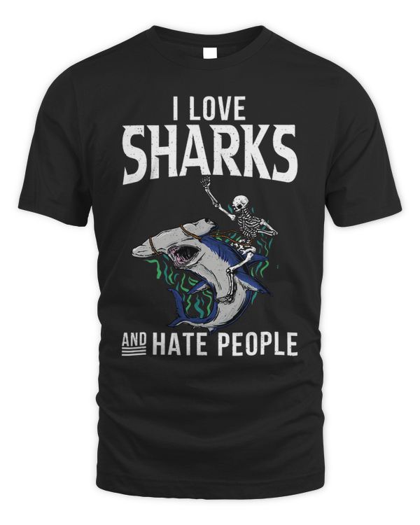 I love Sharks and hate People Shark Lover