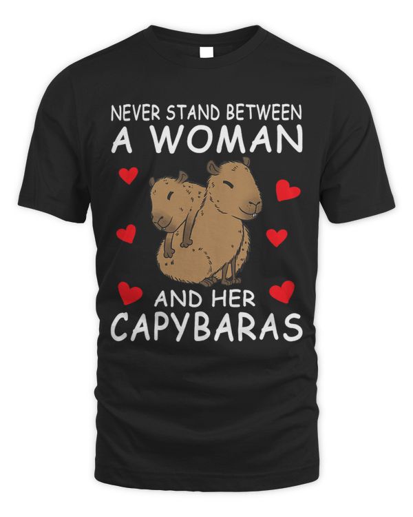 Never stand between a woman and her Capybaras
