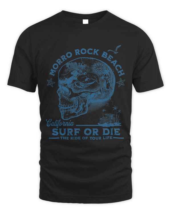 Morro Rock Beach Surfing Girl Pacific Ocean Surf Board Men