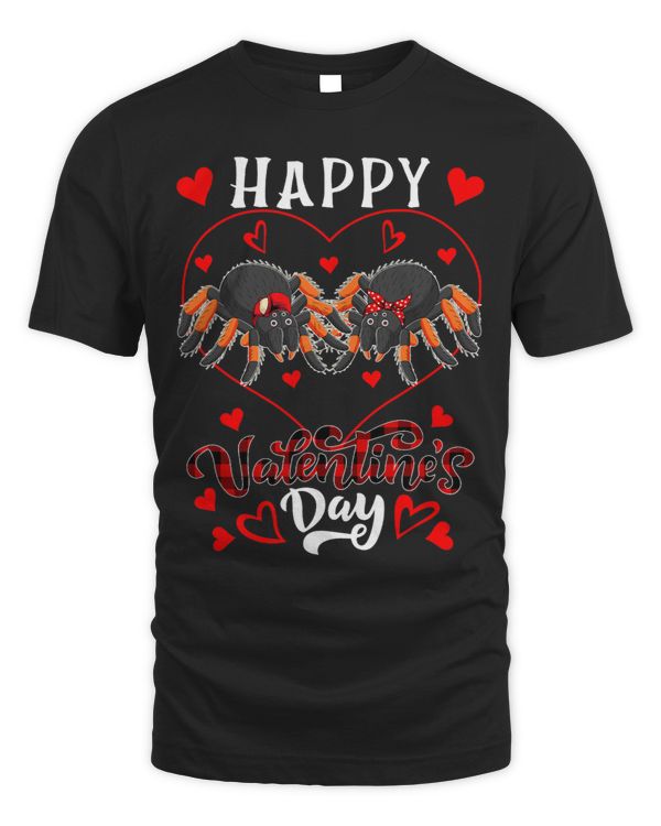 Happy Valentines Day Hearts Couple Tarantulas Zoo Animals