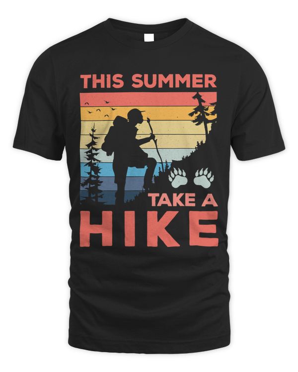 This Summer Hike and Have Fun Nature Mountains Outdoors Tee