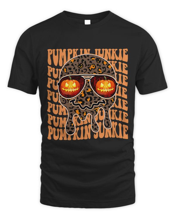 Leopard Dripping Creepy Smile Face Pumpkin Funny Halloween 17