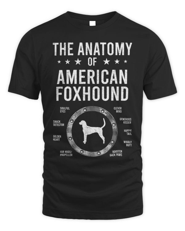 Anatomy of American Foxhound Dog Lover