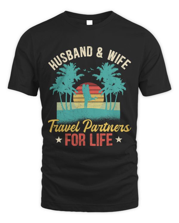 Husband And Wife Travel Partners For Life Beach Traveling