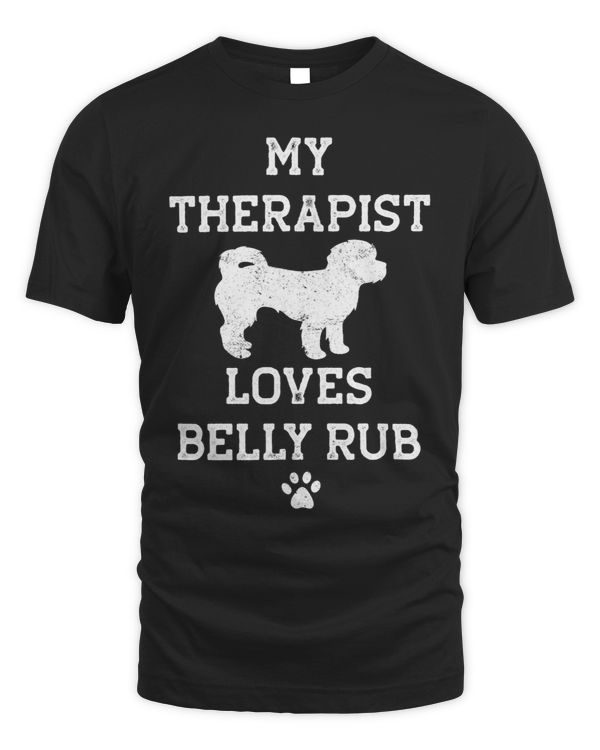 Funny ShihPoo My Therapist Loves Belly Rub