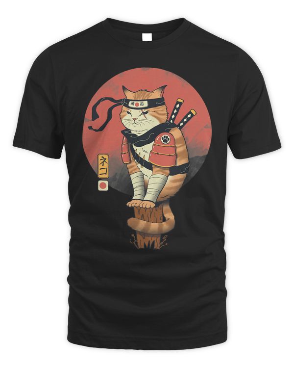 Shinobi Cat Ukiyoe Samurai Cat Japanese Art