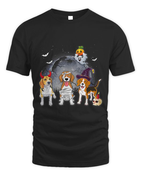 Three Beagles Satan Witch Mummy Halloween Spooky Costume 27