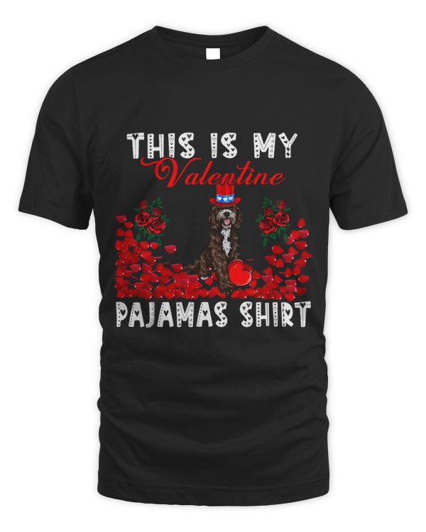 My Valentine Pajamas Shirt Floral Sproodle Wearing Hat