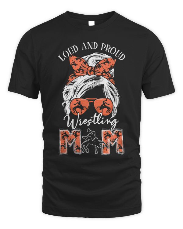 Loud And Proud Wrestling Mom Messy Bun For Wrestler Mom