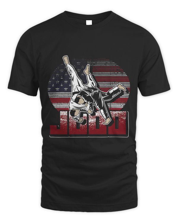 Martial Artist Gift Patriotic American Judoka USA Flag Judo