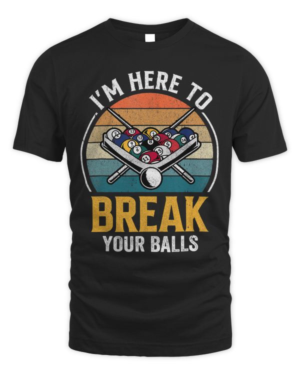 Sarcastic Billiards Pool Here to Break Your Balls