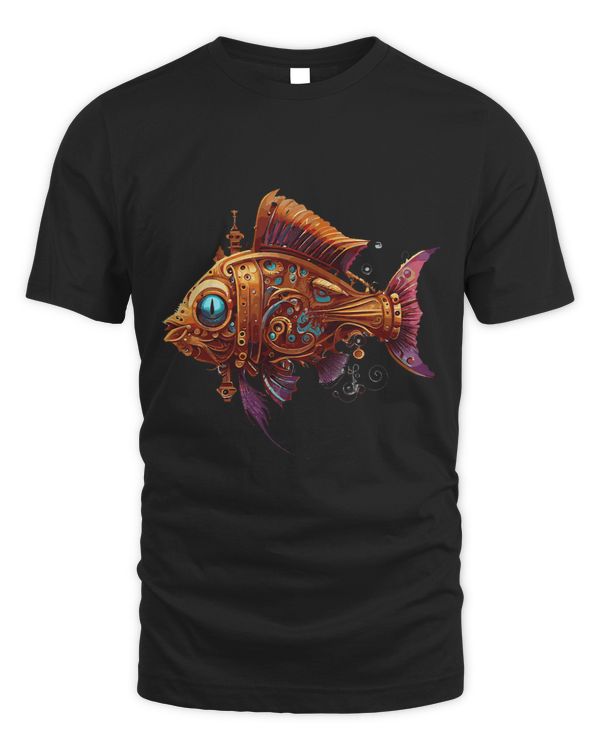 Steampunk Mechanical Fish Vintage Ornamental Machine