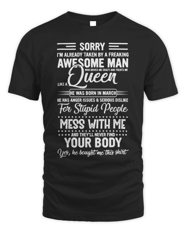 Husband Family Wife Im Already Taken By A Freaking Awesome Man Who Drives Me Crazy Couple