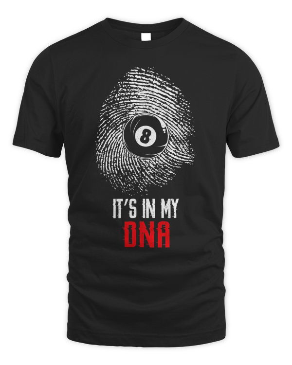 Billiards Pool Player Ball Fingerprint 8 Ball Its In My Dna