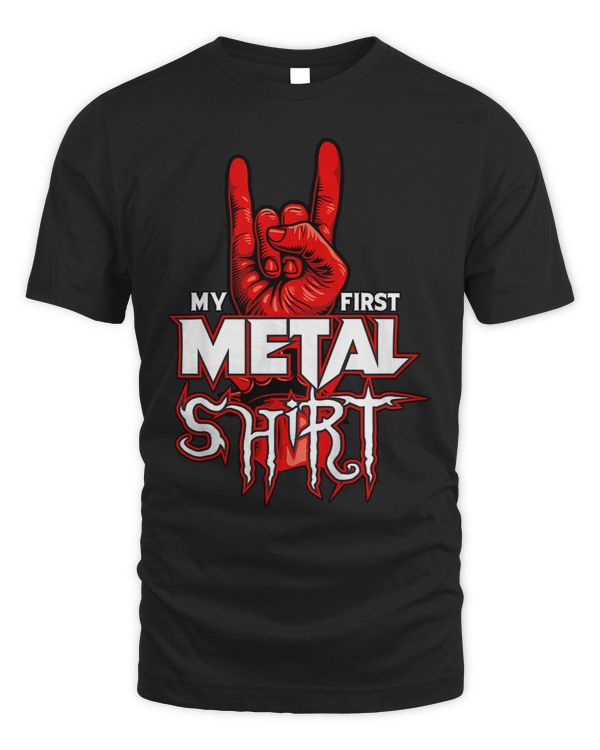 Kids My First Metal Shirt Heavy Metal Kids Thrash Chip Fork