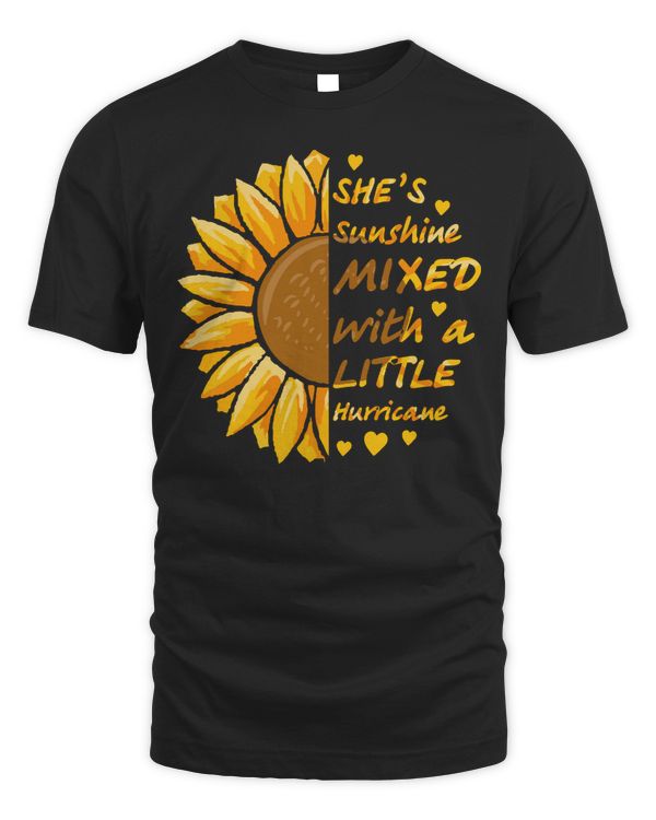 Mother Grandma Shes Sunshine Mixed with a little Hurricane Sunflower Funny Mom Grandmother