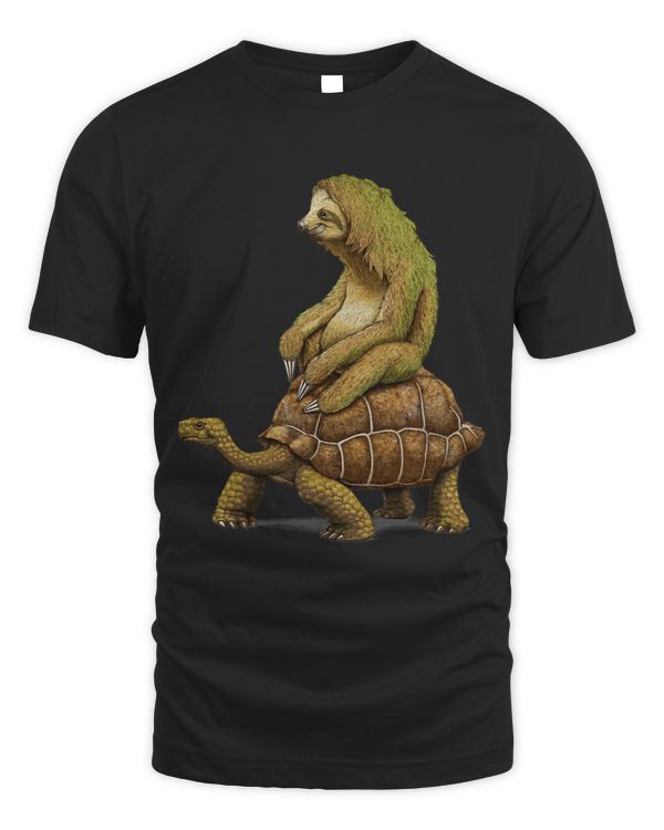 Speed Is Relative A Sloth With Turtle Slow Animal