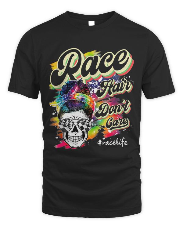 Race Hair Dont Care Messy Bun Sunglasses Halloween 149