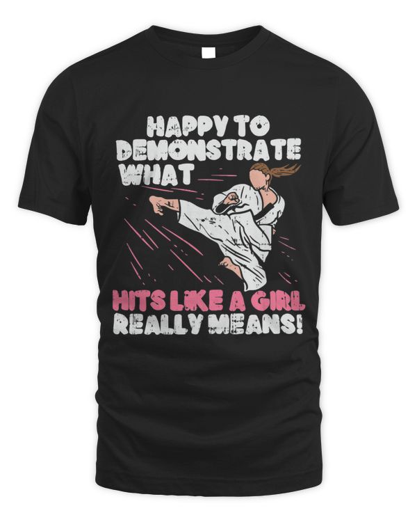 karate girl hit like a girl taekwondo girl funny karate