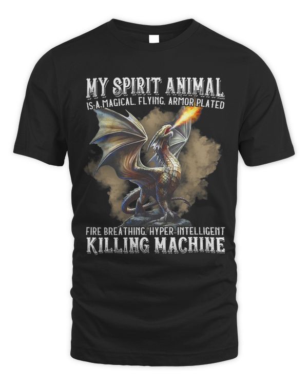 My spirit animal is a magical flying armor plated fire