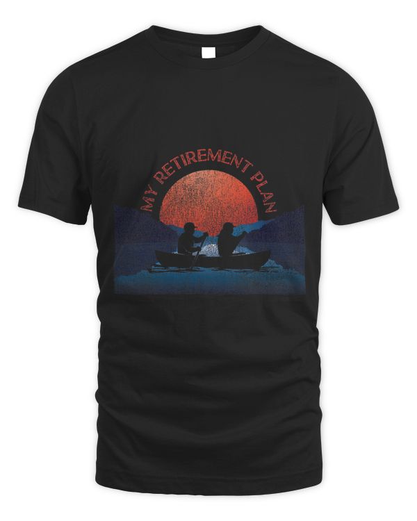 Canoe Canoeing Retro Vintage My Retirement Plan