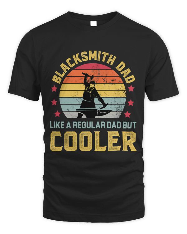 Blacksmith Dad Cooler Funny Forging Forge Anvil Father Mens